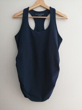 Beyond Yoga Beyond The Bump Spacedye Bases Covered Maternity Tank Top Navy XL